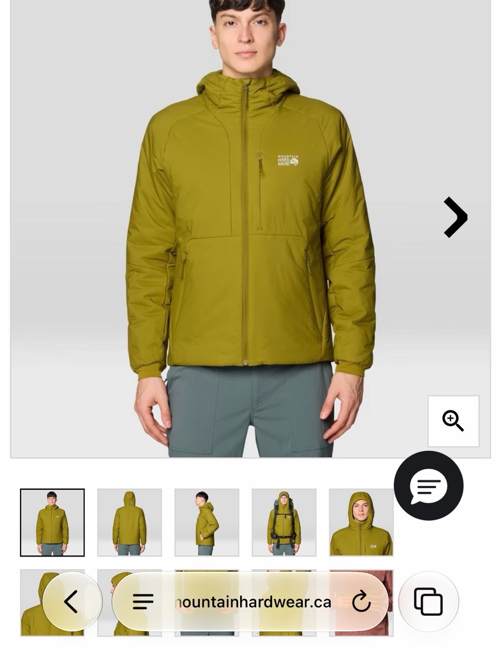 Mountain Hardwear Men’s Kor Stasis hooded jacket